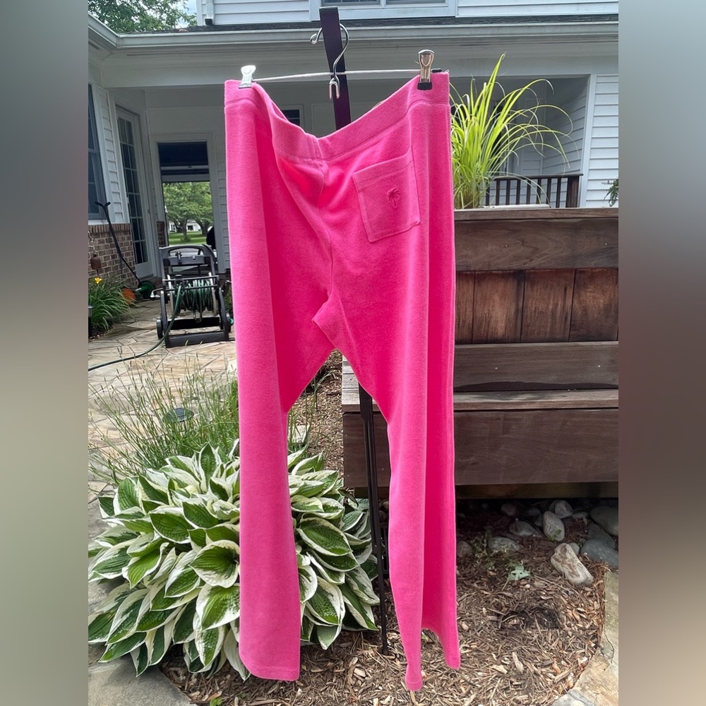 Lilly Pulitzer, vintage terry cloth, long pants and hot pink
